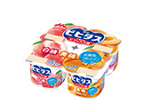 ビヒダス ヨーグルト 白桃+黄桃 4ポット